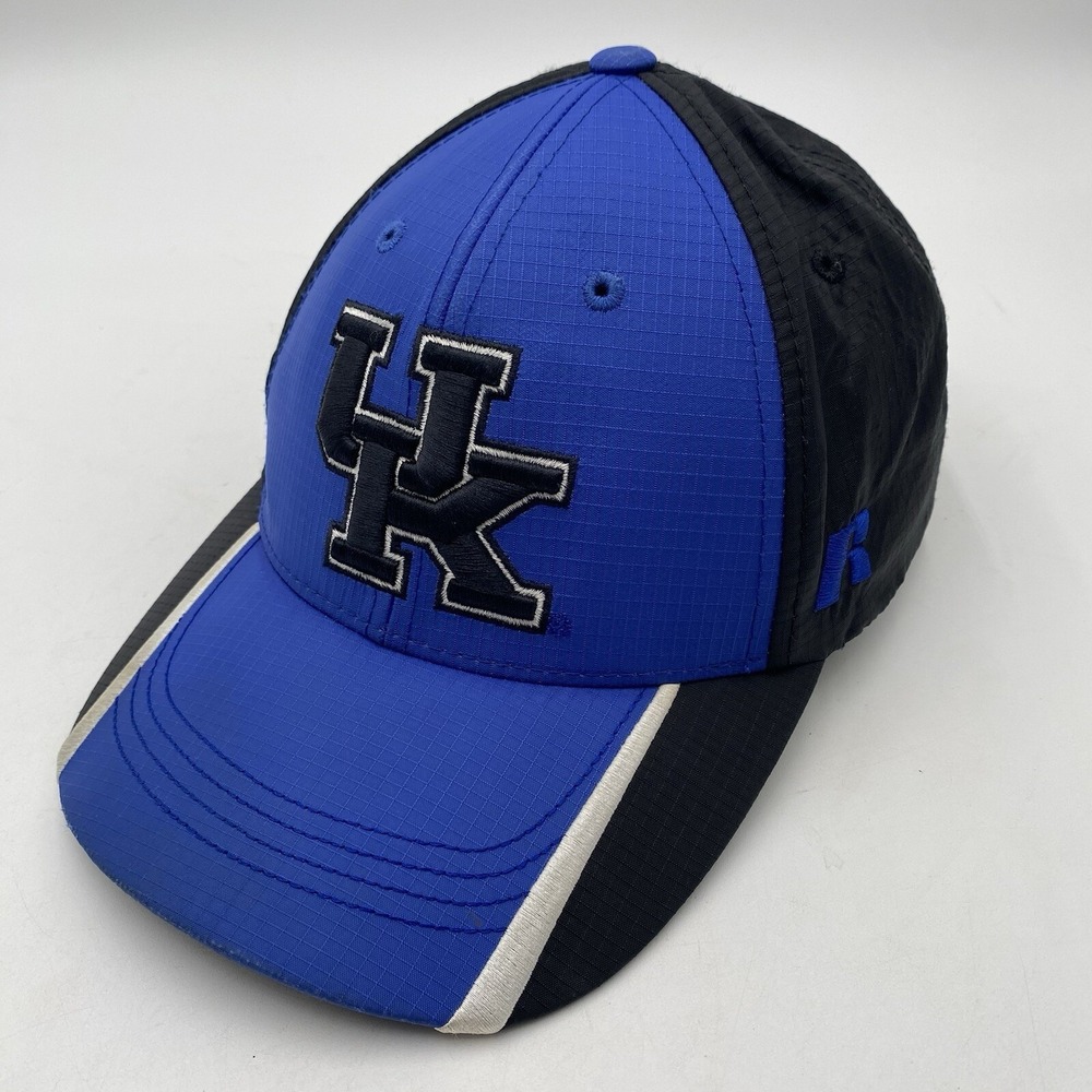 Kentucky Wildcats Hat Russell Athletic Strapback Drifit Blue Black Cleaned VGC